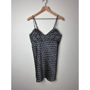 NWT‎ $78 Free People Intimately Navy Floral Mini Dress Spaghetti Strap M